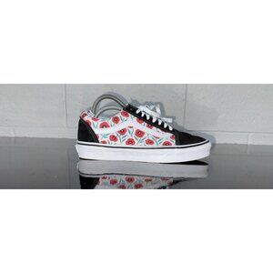 VANS Old Skool Plimsolls Floral Womens Suede Athletic Skate Shoes Size 8